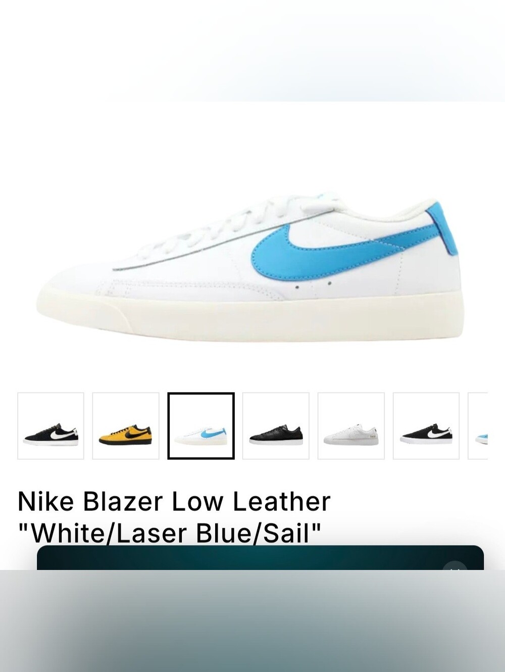 White& Blue Nike